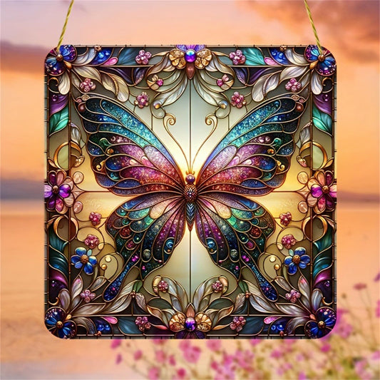 Floral Butterfly Garden Suncatcher