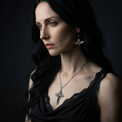 Death's Head Moth Drop Earrings