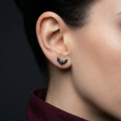 Midnight Bat Wing Studs