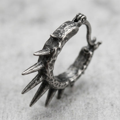 Sunburst Spike Hoop Earrings