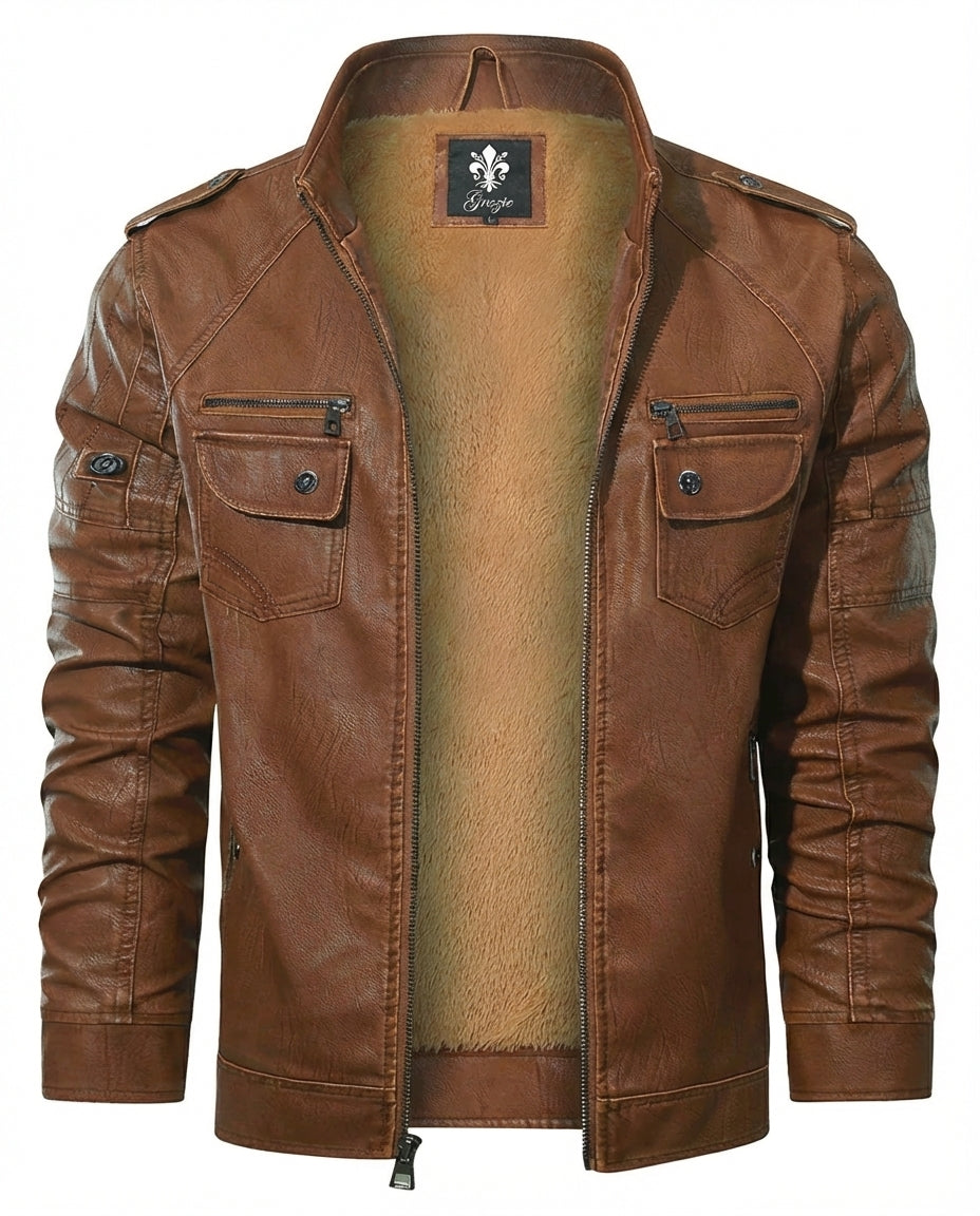 Fleece Biker Jacket
