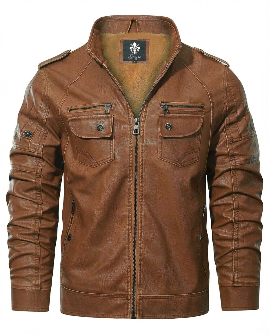 Fleece Biker Jacket