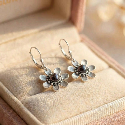 Vintage Flower Dangle Earrings