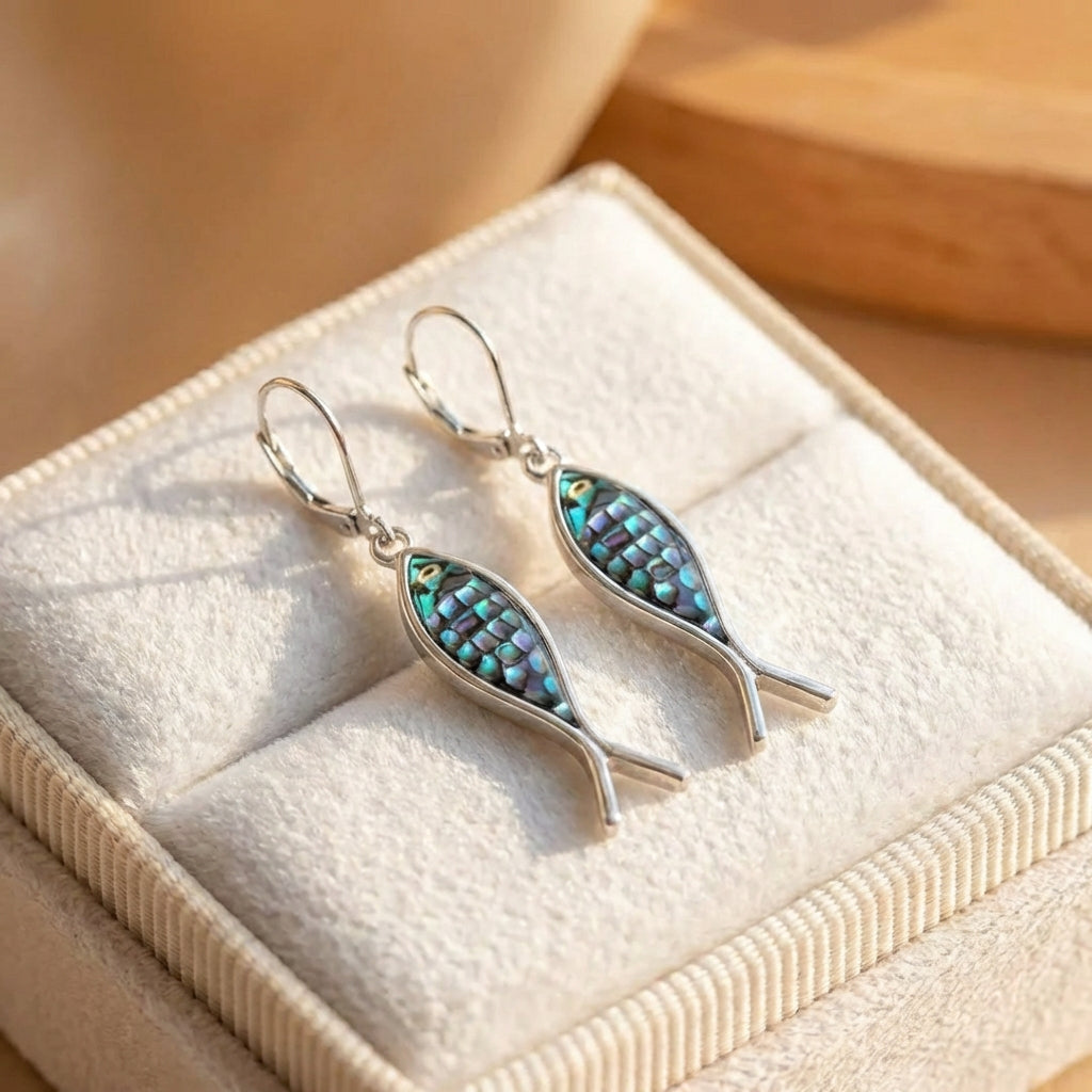 Vintage Fish Dangle Earrings