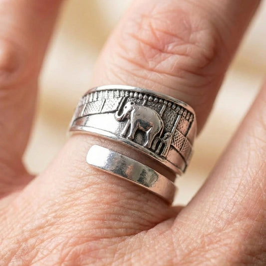 Vintage Elephant Spoon Ring