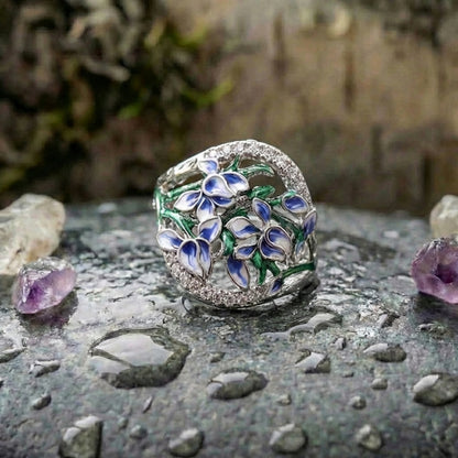 Romantic Lily Flower Ring