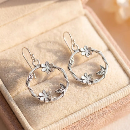 Vintage Flower Wreath Earrings