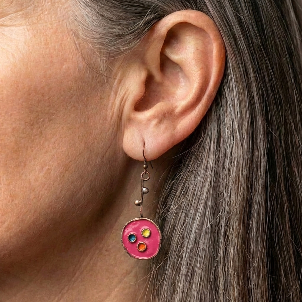 Vintage Asymmetric Dangle Earrings