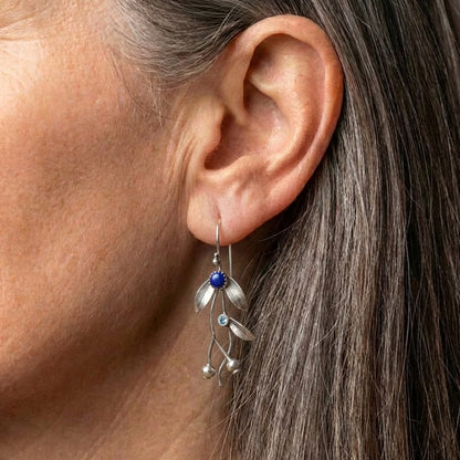 Vintage Blue Lapis Earrings