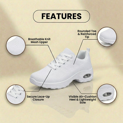 Orthopedic Mesh Athletic Sneakers - Air Cushion Heel & Lightweight Design