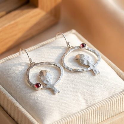 Vintage Bird Dangle Earrings