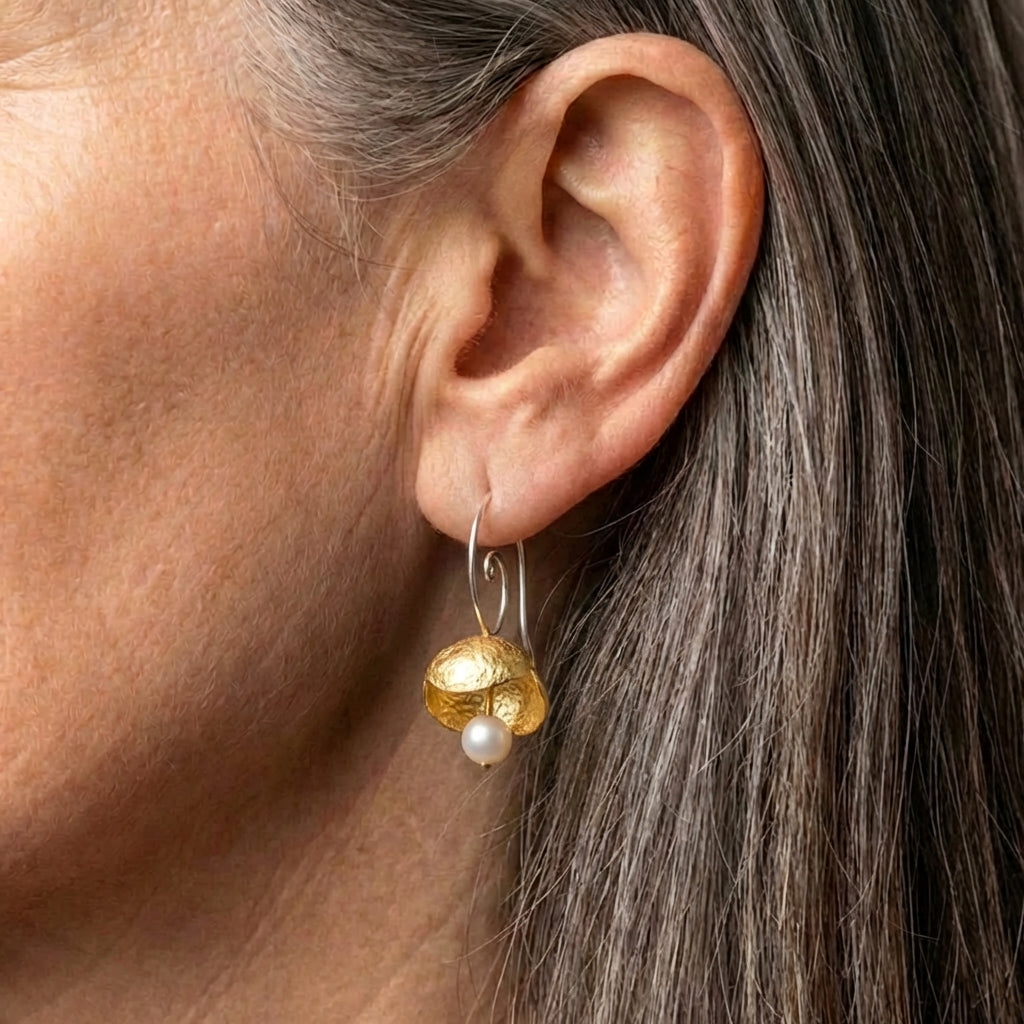 Vintage Bell Flower Earrings