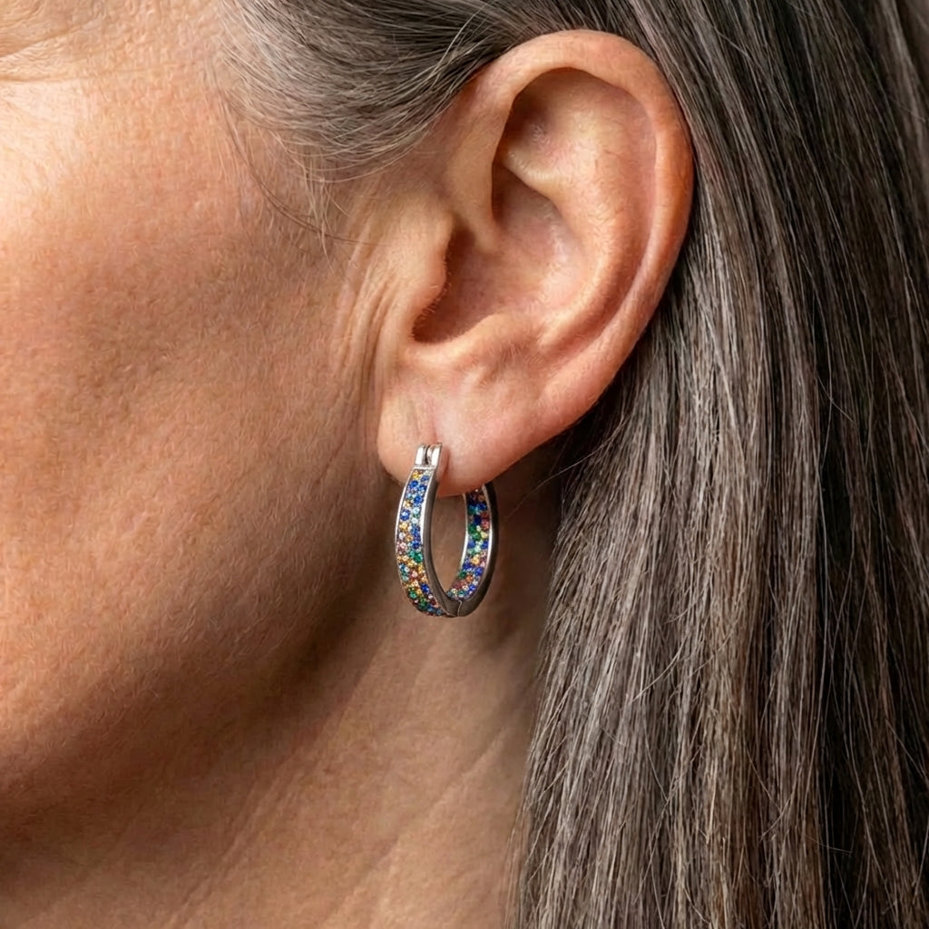 Elegant Colorful Crystal Earrings