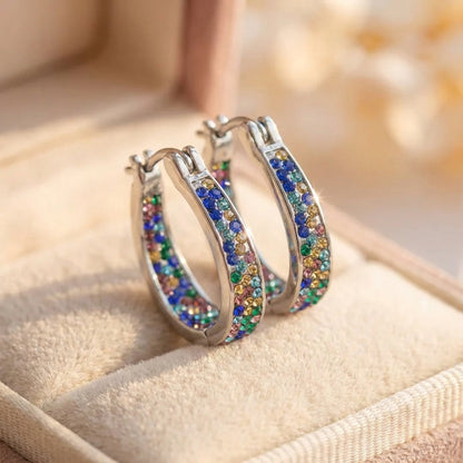 Elegant Colorful Crystal Earrings