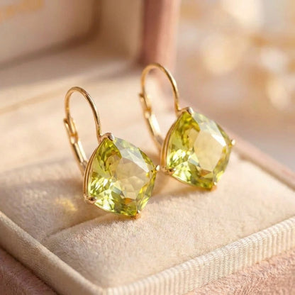 Elegant Citrine Drop Earrings