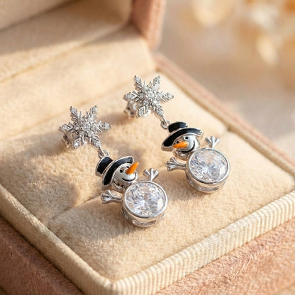 Festive Snowman Earrings