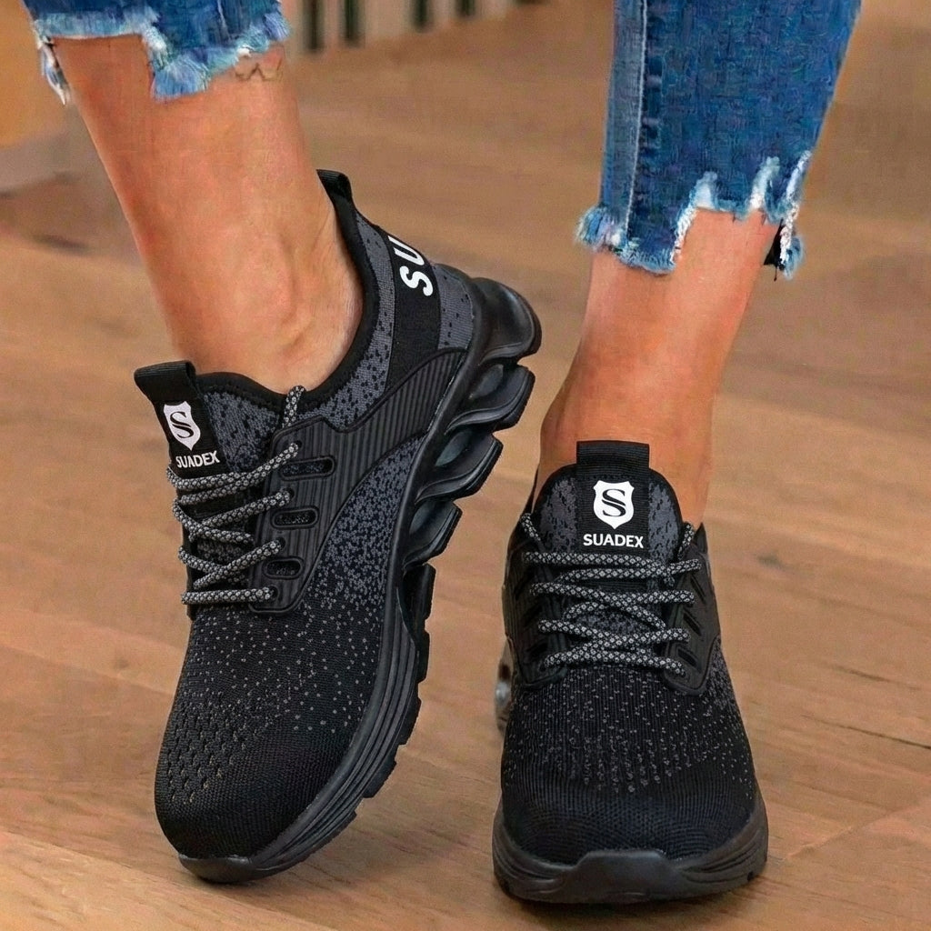Orthopedic Knit Safety Sneakers - Steel Toe & Blade Sole Protectionn