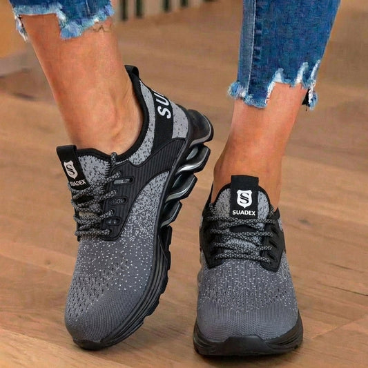Orthopedic Knit Safety Sneakers - Steel Toe & Blade Sole Protectionn