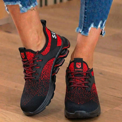 Orthopedic Knit Safety Sneakers - Steel Toe & Blade Sole Protectionn