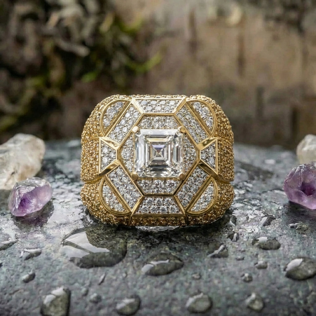 Elegant Gold Diamond Ring