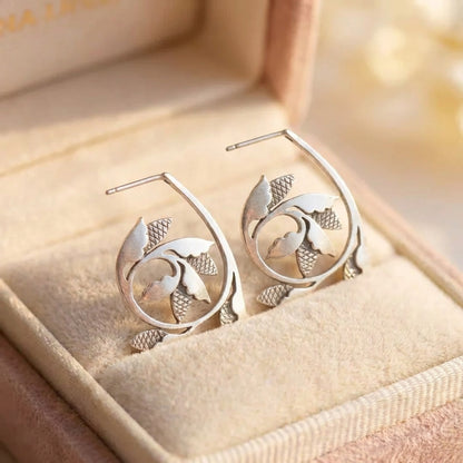 Elegant Flower Dangle Earrings