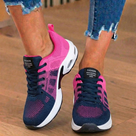 Orthopedic Mesh Athletic Sneakers - Gradient Color & Air Cushion Sole