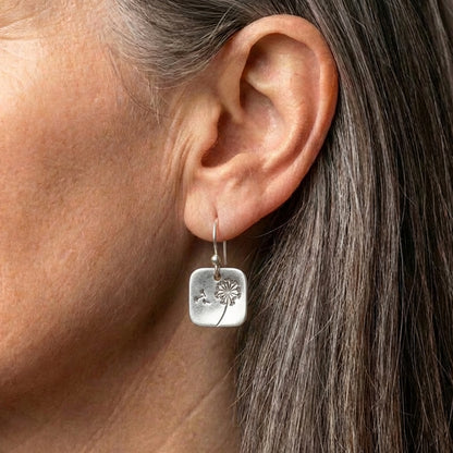 Elegant Dandelion Earrings