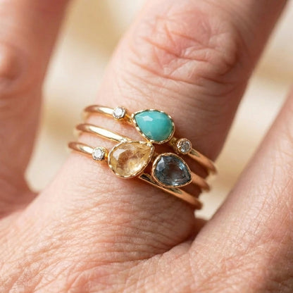 Elegant Gemstone Statement Ring