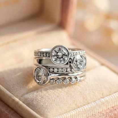 Elegant Crystal Statement Ring