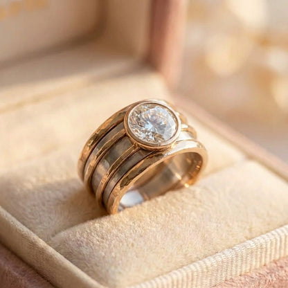 Elegant Crystal Statement Ring