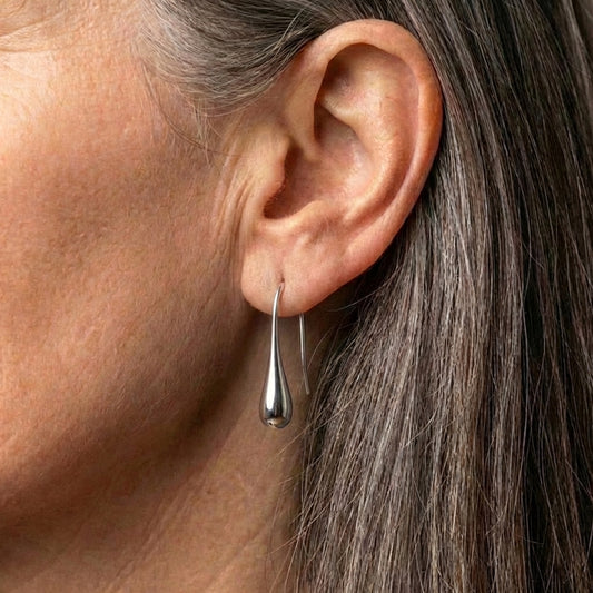 Classic Silver Drop Earrings