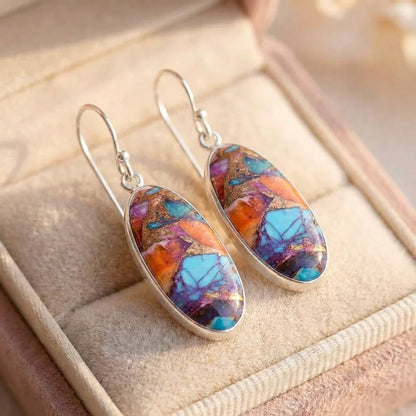 Bohemian Colorful Mosaic Earrings