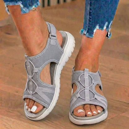 Orthopedic Mesh Sport Sandals - Buckle Closure & Treading Outsole