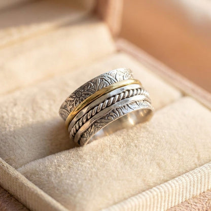 Antique Meditation Spinner Ring