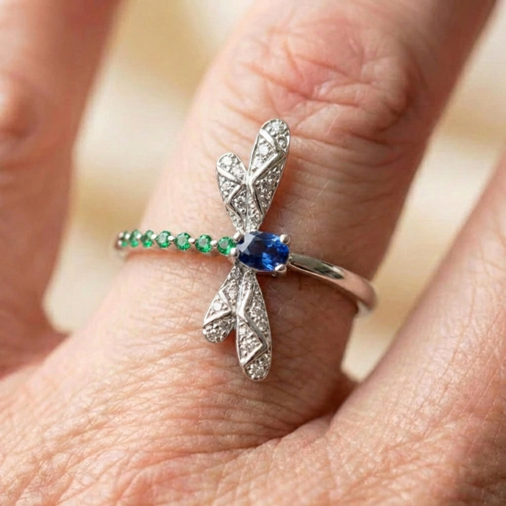 Elegant Dragonfly Ring