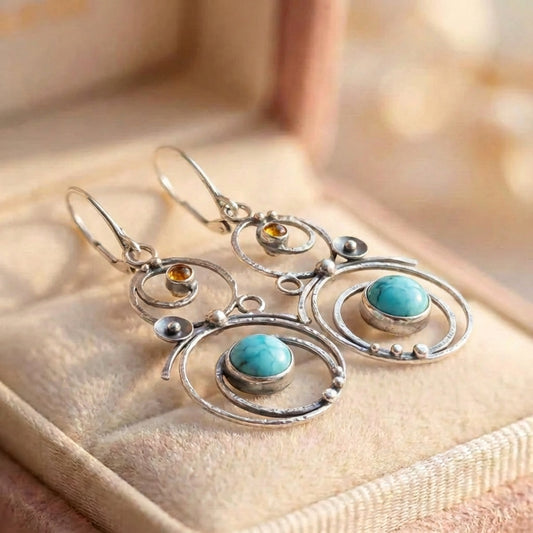 Blue Stone Earrings