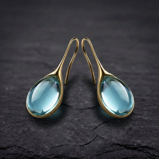 Crystal Drop Earrings In Gold And Silver