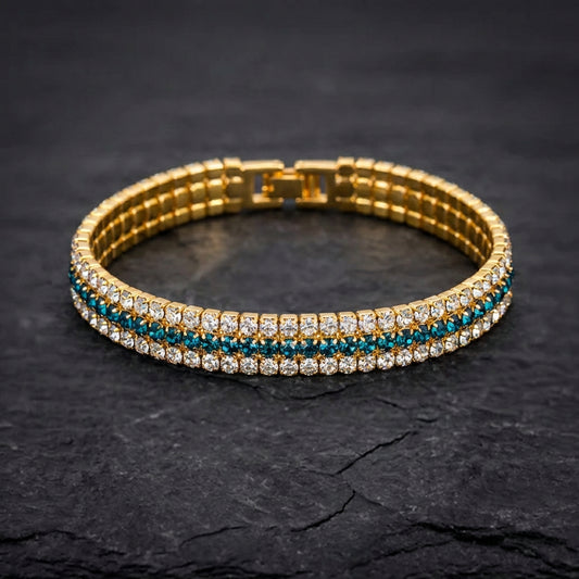 Elegant Green Sparkling Bracelet