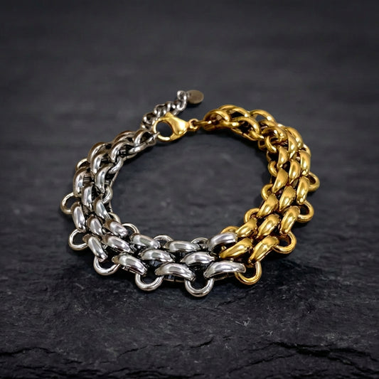 Vintage Handmade Braided Bangle Bracelet
