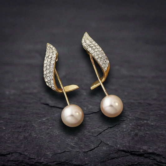 Pearl Earrings In Gold