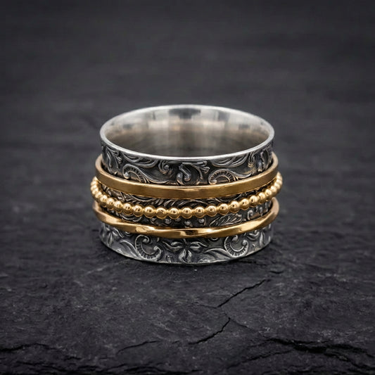 Bohemian Wide Three Layer Ring