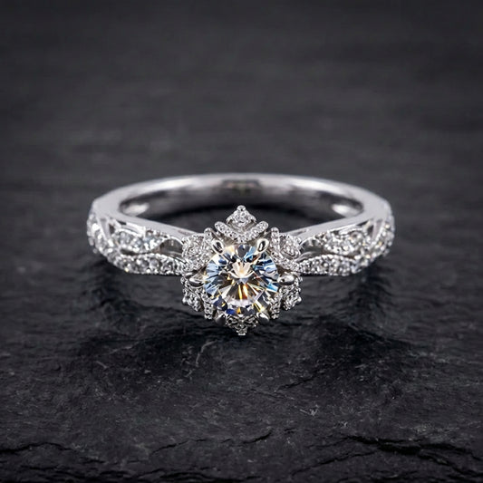 Vintage Radiance Silver Ring