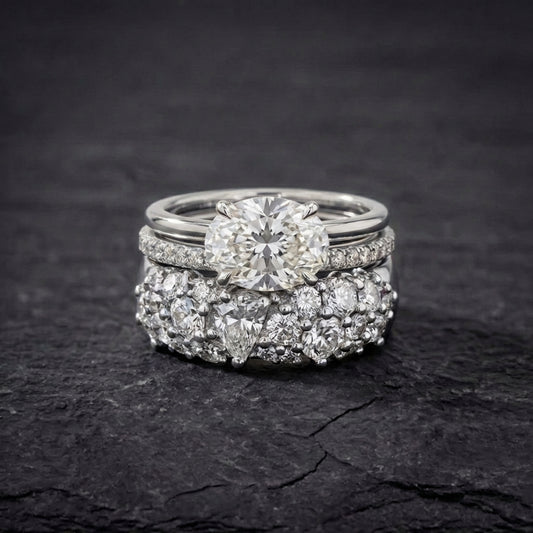 Vintage Brilliance Ring Set