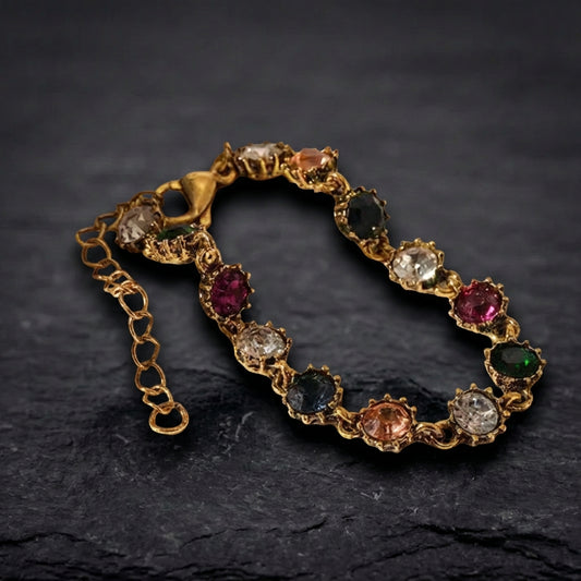 Vintage Colorful Exquisite Circle Elegant Bracelet