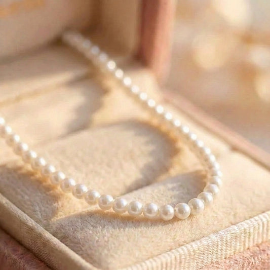 Silver Pearl Necklace