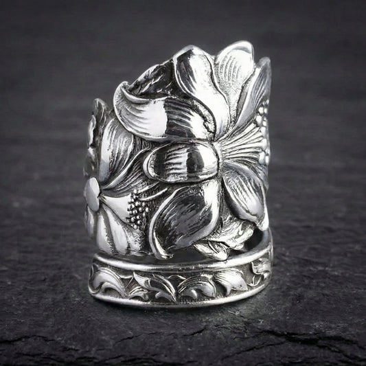 Vintage Lily Flower Ring 91671651