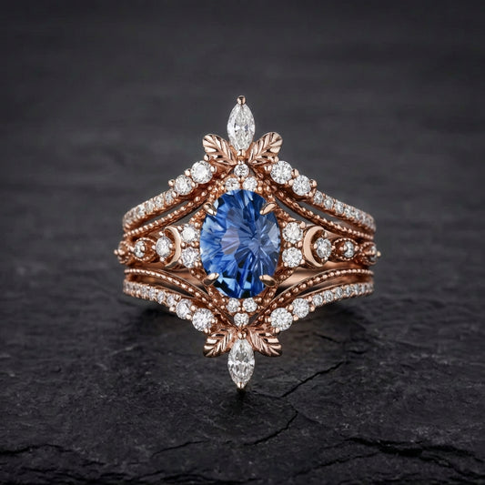 Elegant Blue Sapphire Ring 71585045