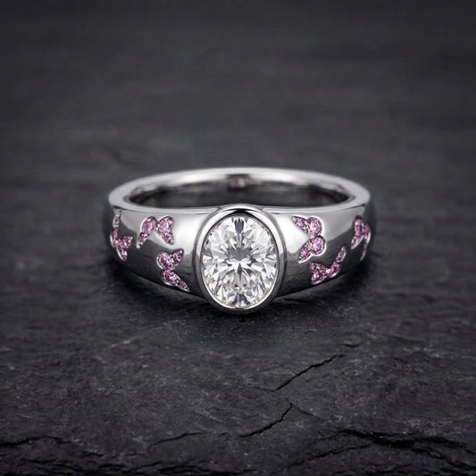 Elegant Butterfly Diamond Ring 69498925