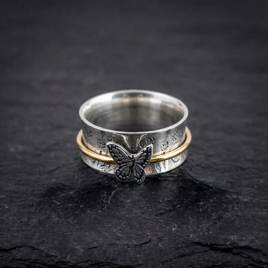 Vintage Butterfly Spinner Ring 14476483