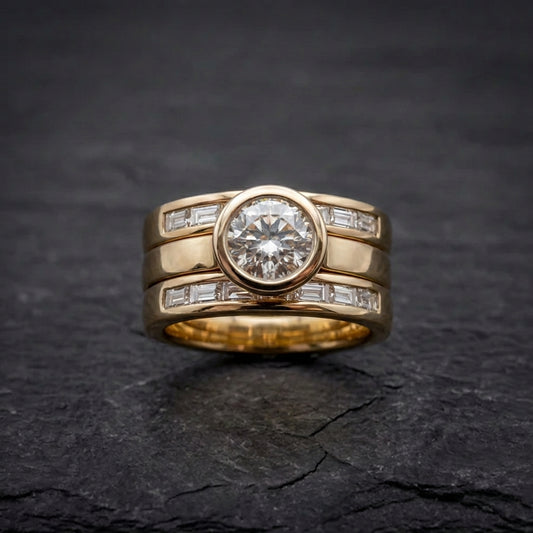 Elegant Crystal Engagement Ring 96574759